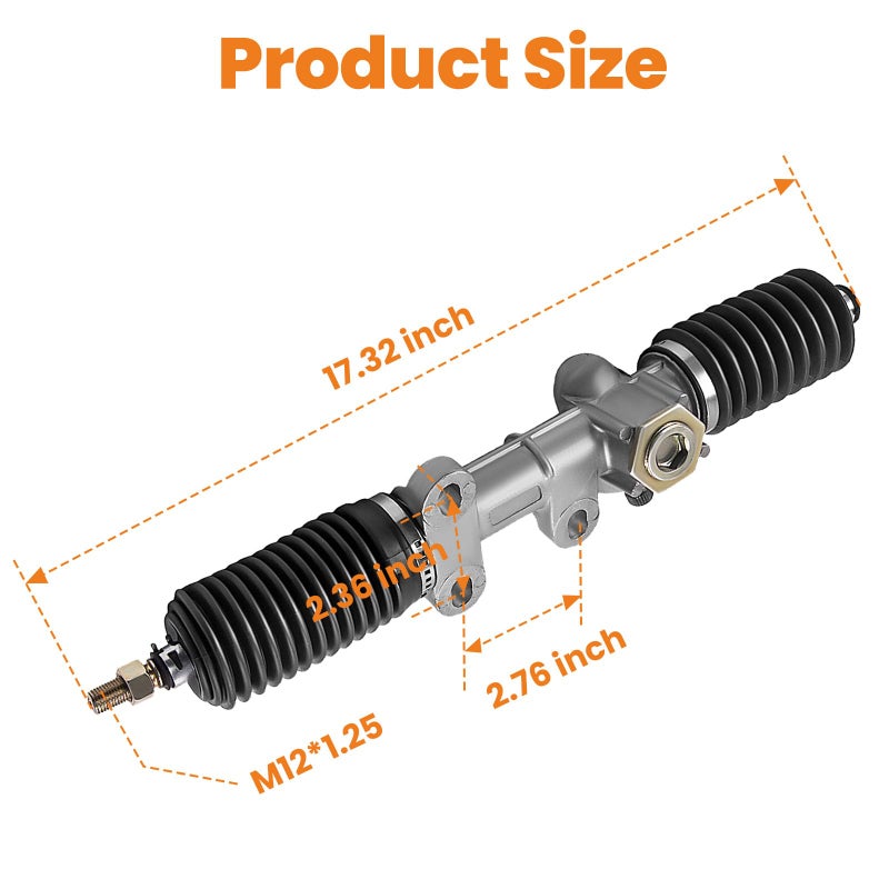 Tuningsworld Club Car Steering Gear Box Assembly for 1984-2004 Golf Cart DS/Carryall/Turf Gas and Electric, 101878302 103601501 Steering Rack and Pinion - Image 5